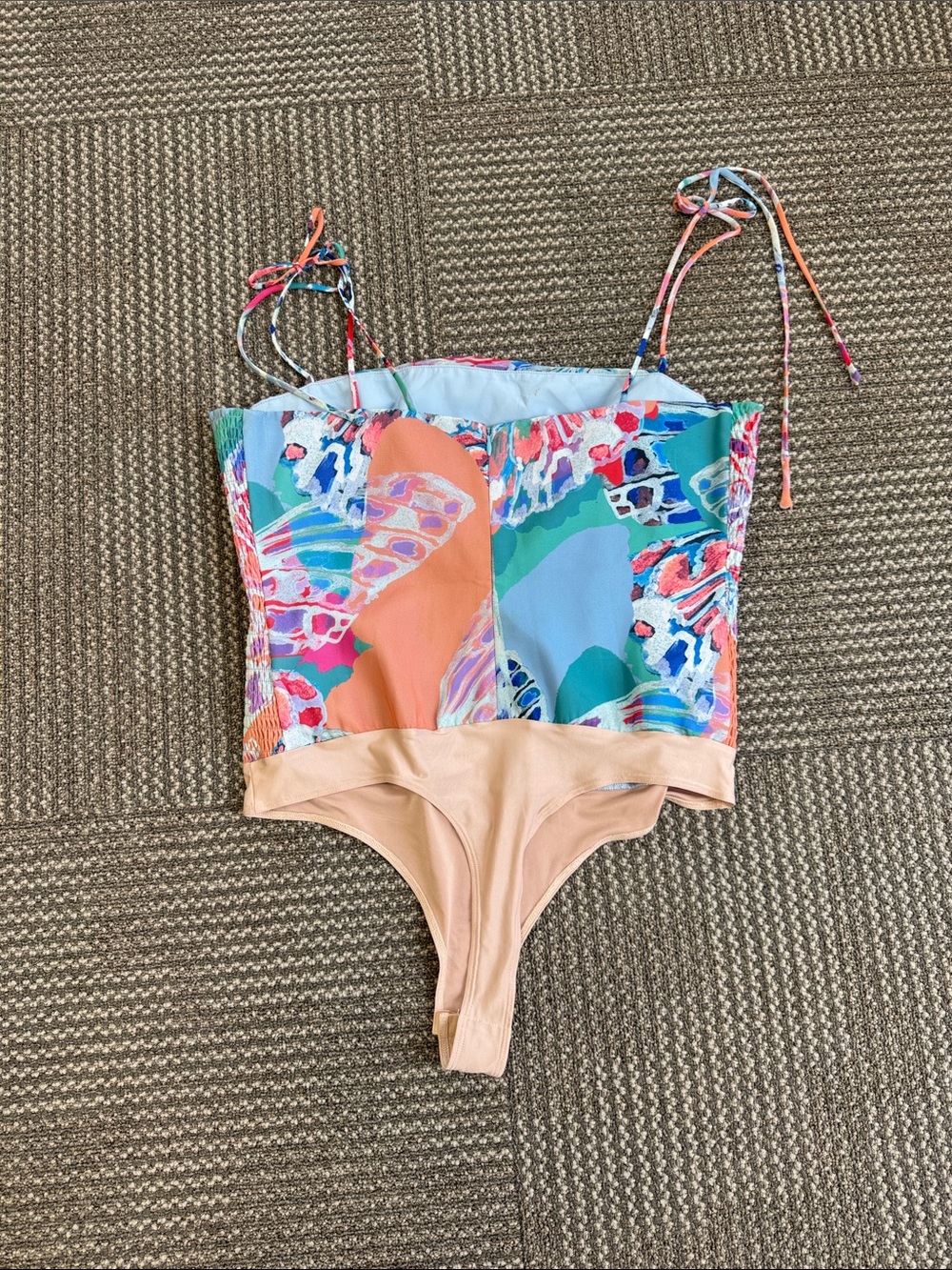 Amanda Uprichard Lavinia Bodysuit in Papillon, size S - Picture 7 of 11